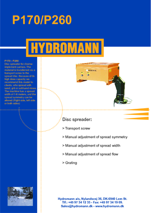 Gravilladoras montables Hydromann P 170