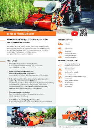 Barredoras delanteras montables Bema 20/1250