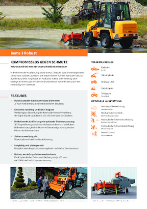 Barredoras delanteras montables Bema 3 Robust 2300 