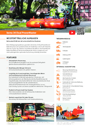 Barredoras delanteras montables Bema 30 Dual 2600