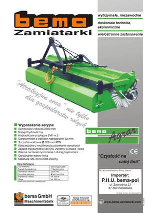 Barredoras delanteras montables Bema Agrar 2300