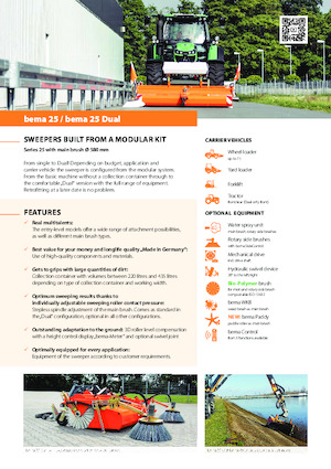 Barredoras delanteras montables Bema bema 25