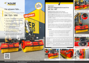 Barredoras delanteras montables Adler BK 950-240