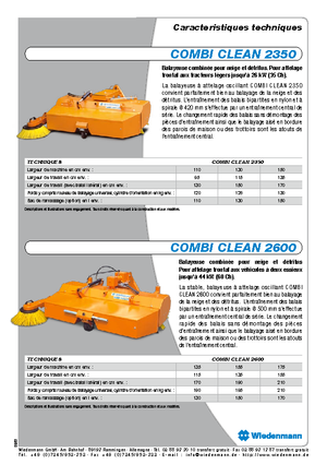 Barredoras delanteras montables Wiedenmann CombiClean 2600