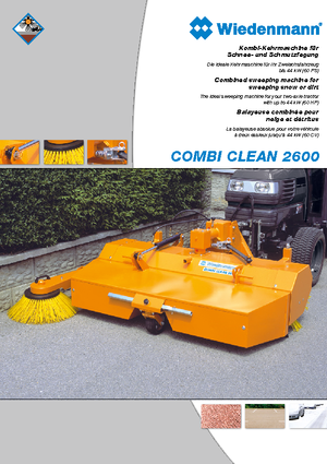 Barredoras delanteras montables Wiedenmann CombiClean 2600
