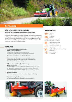 Barredoras delanteras montables Bema Jumbo 3000