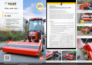 Barredoras delanteras montables Adler K 450-120