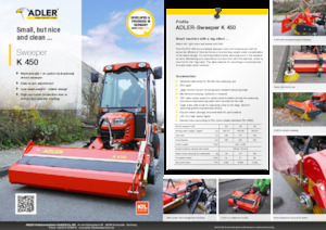 Barredoras delanteras montables Adler K 450-120