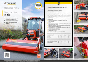 Barredoras delanteras montables Adler K 450-120