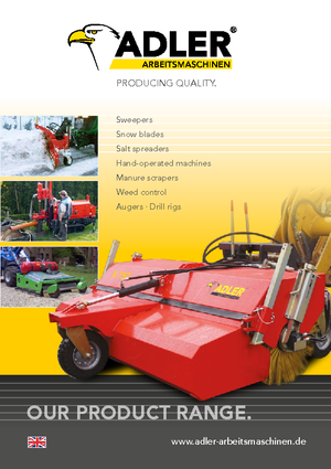 Barredoras delanteras montables Adler K 750-270