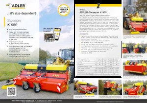 Barredoras delanteras montables Adler K 950-360