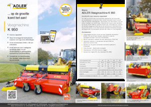 Barredoras delanteras montables Adler K 950-360