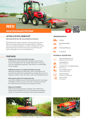 Barredoras delanteras montables Bema Kommunal 450 Dual 1250