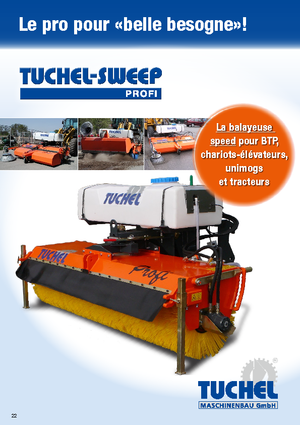 Barredoras delanteras montables Tuchel Profi 180 Ø 600