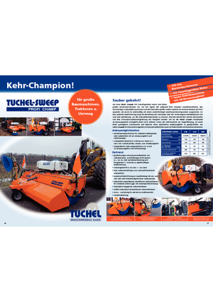 Barredoras delanteras montables Tuchel Profi Champ