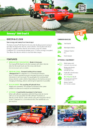 Barredoras delanteras montables Bema Sweezy 580 Dual E