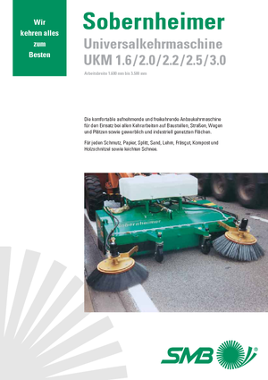 Barredoras delanteras montables Sobernheimer UKM 3.0