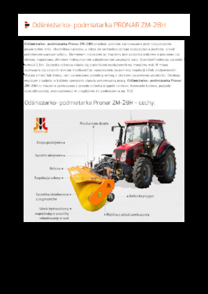 Barredoras delanteras montables Pronar ZM 28H