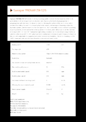 Barredoras delanteras montables Pronar ZM-S 25