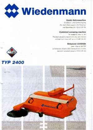 Barredoras delanteras montables Wiedenmann 2400