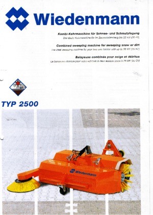 Barredoras delanteras montables Wiedenmann 2500