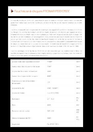 Combinaciones de segadoras - disco con acondicionadores Pronar PDD 1050C