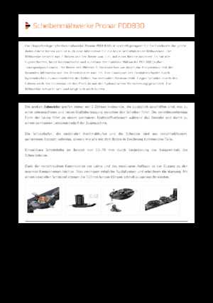 Combinaciones de segadoras discos sin acondirionadores Pronar PDD 830