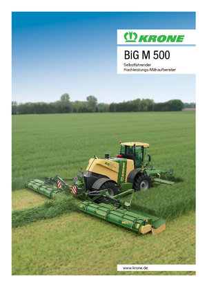 Acondicionadoras de siega automotrices Krone Big M 500 CV