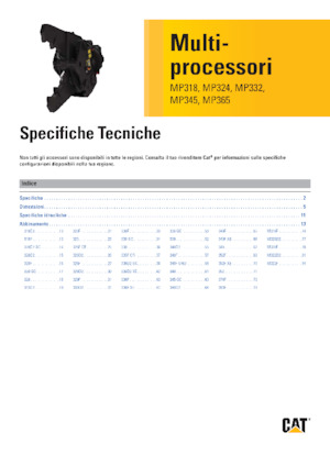 Procesador múltiple Caterpillar MP324D
