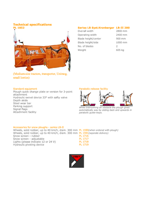 Quitanieves de pala múltiple Hydrac LB II 280 C