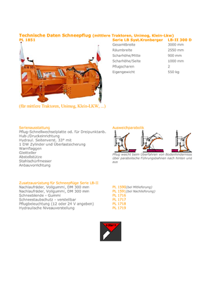Quitanieves de pala múltiple Hydrac LB II 300  DP