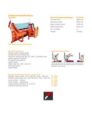 Quitanieves de pala múltiple Hydrac SL II 300