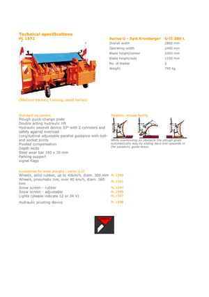 Quitanieves de pala múltiple Hydrac U II 280 L