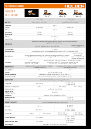 Tractores de uso municipal Holder C 65 SC