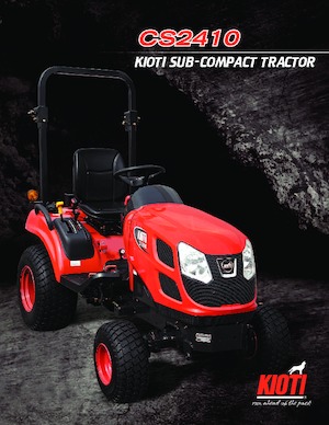 Tractores de uso municipal Kioti CS 2410