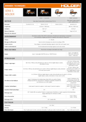 Tractores de uso municipal Holder S 130