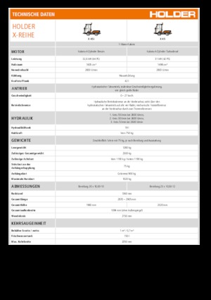 Tractores de uso municipal Holder X 45