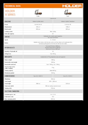 Tractores de uso municipal Holder X 45