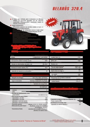 Tractores de uso municipal Belarus 320.4