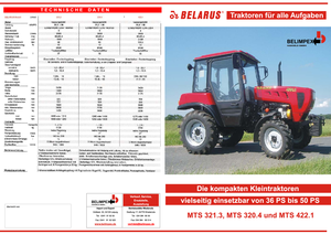 Tractores de uso municipal Belarus 321.3