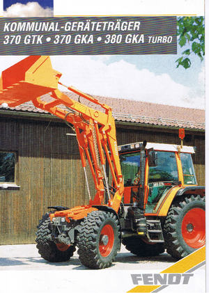 Tractores de uso municipal Fendt 380 GKA Turbo