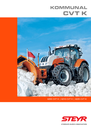 Tractores de uso municipal Steyr 6225 CVT K