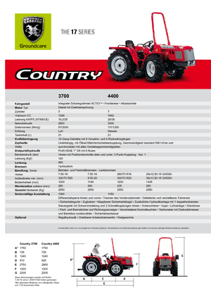 Tractores de uso municipal Carraro Country 4300