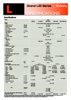 Tractores de uso municipal Kubota L 4240 D