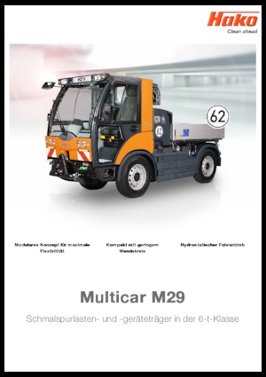 Tractores de uso municipal Hako Multicar M29 C, CHK