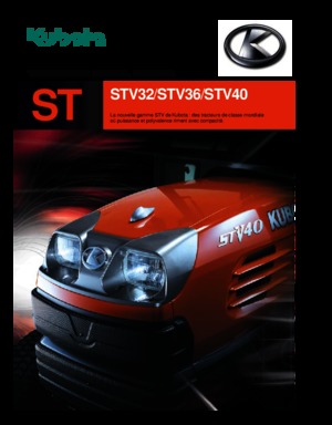 Tractores de uso municipal Kubota STV 32