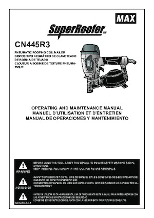 Clavadoras y Grapadoras MAX USA CORP. CN445R3