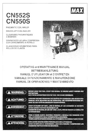 Clavadoras y Grapadoras MAX USA CORP. CN550S