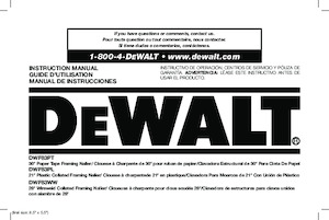 Clavadoras y Grapadoras DEWALT DWF83PT