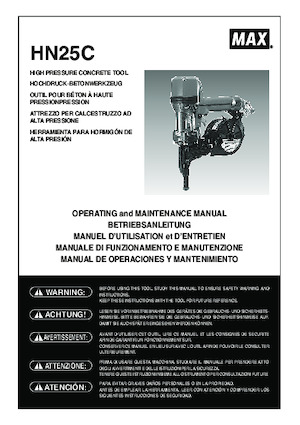 Clavadoras y Grapadoras MAX USA CORP. HN25C